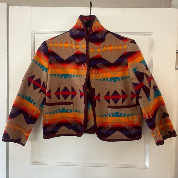 Pendleton Jackets & Blazers - Pendleton Multicolor Geometric Jacket